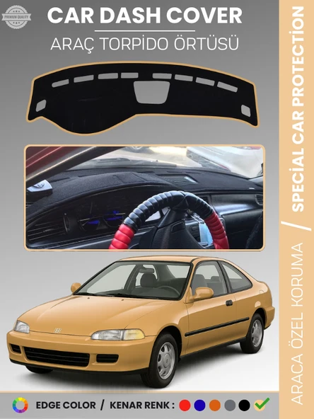HONDA CIVIC (1994-2000) Torpido Örtüsü Ön Panel Torpido Koruma Tam Uyum Çatlamayı Önler Kolay Montaj ürün görseli 1
