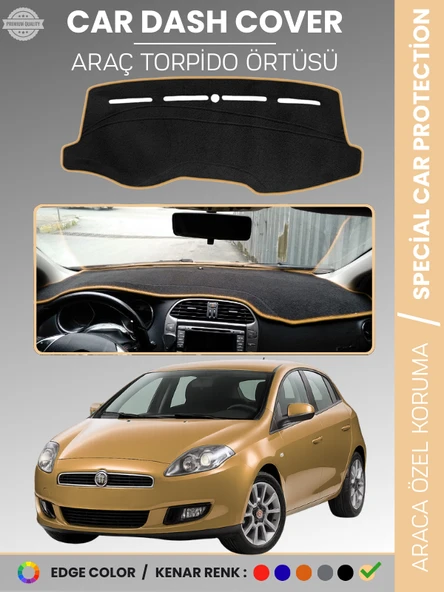 FIAT BRAVO (2007-2014) Torpido Örtüsü Ön Göğüs Torpido Koruma Tam Uyum Çatlamayı Önler Kolay Montaj ürün görseli 1