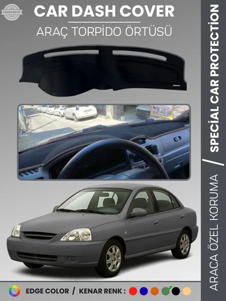 KİA RİO (2000-2005) Torpido Örtüsü Ön Panel Torpido Koruma Tam Uyum Araca Özel Kaymaz Kolay Montaj ürün görseli 1