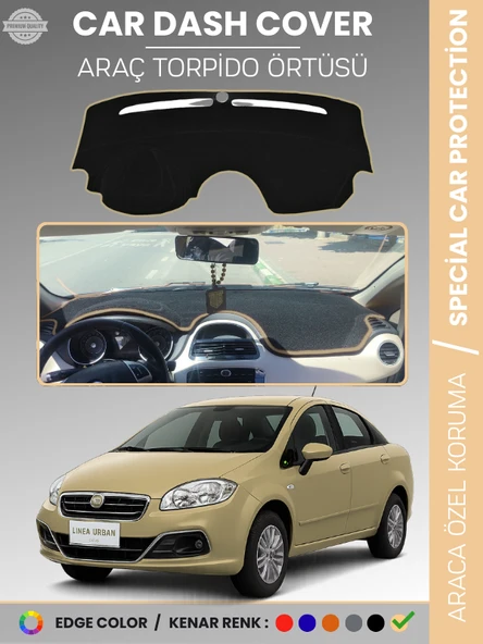 FIAT Linea Urban (2015-2021) Torpido Örtüsü Ön Göğüs Torpido Koruma Tam Uyum Kaymaz Kolay Montaj ürün görseli 1