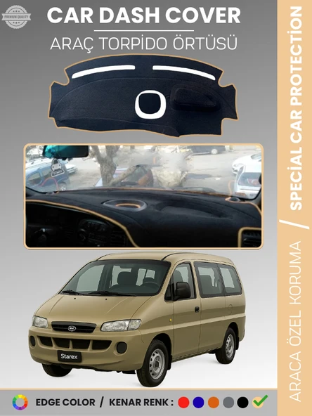 HYUNDAİ STAREX (1997-2007) Torpido Örtüsü Ön Göğüs Tam Uyum Çatlamayı Önler Kaymaz Kolay Montaj ürün görseli 1