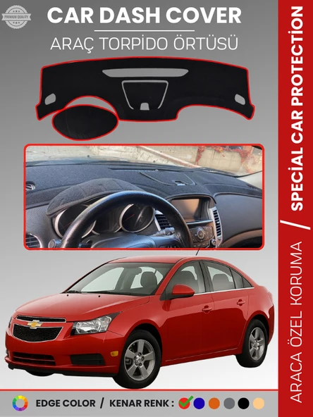 CHEVROLET Cruze (2008-2011) Torpido Örtüsü Ön Göğüs Torpido Koruma Tam Uyum Kaymaz Hızlı Montaj ürün görseli 1