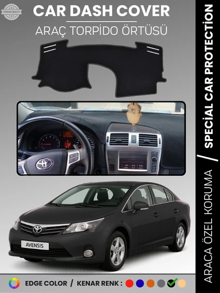 TOYOTA AVENSIS T27 (2009-2018) Torpido Örtüsü Ön Göğüs Koruma Tam Uyum Çatlamayı Önler ürün görseli 1