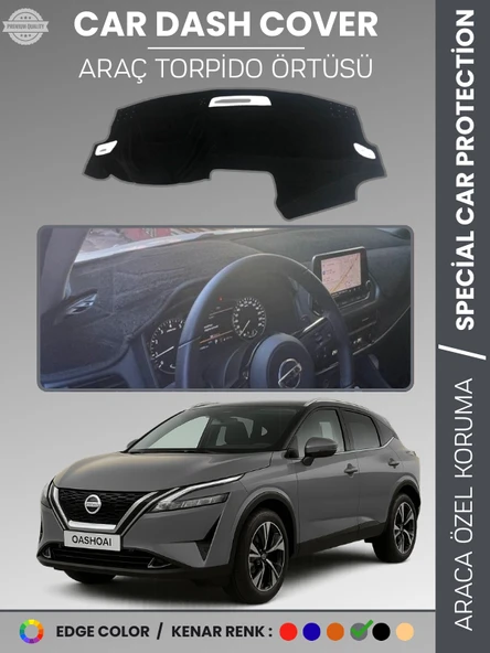 NİSSAN QASHQAİ J12 (2021-2025) Torpido Örtüsü Ön Göğüs Koruma Araca Özel Çatlamayı Önler Kaymaz ürün görseli 1