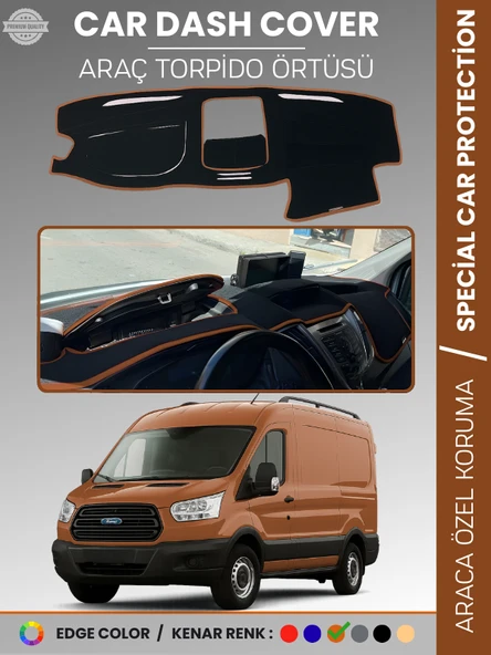 FORD TRANSİT V363 (2014-2019) KAPAKLI Torpido Örtüsü Torpido Koruma Tam Uyum Kaymaz Kolay Montaj ürün görseli 1