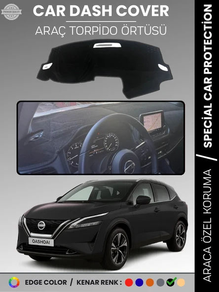 NİSSAN QASHQAİ J12 (2021-2025) Torpido Örtüsü Ön Göğüs Koruma Araca Özel Çatlamayı Önler Kaymaz ürün görseli 1