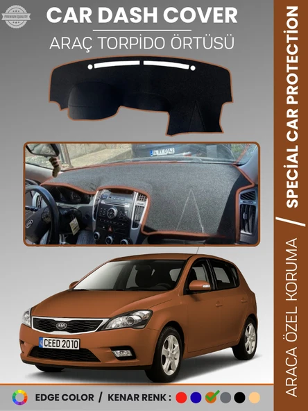 KİA CEED (2006-2012) Torpido Örtüsü Ön Panel Torpido Koruma Tam Uyum Tam Uyum Kaymaz Kolay Montaj ürün görseli 1