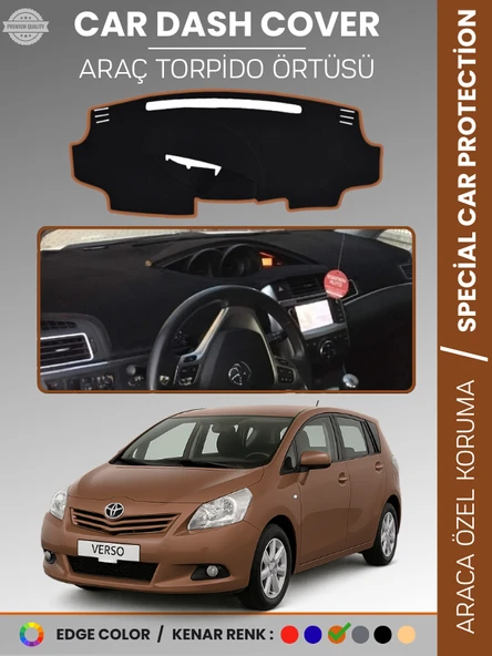 TOYOTA VERSO (2009-2018) Torpido Örtüsü Ön Göğüs Koruma Tam Uyum Kolay Montaj ürün görseli 1
