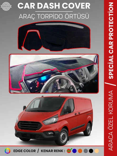 FORD TRANSİT CUSTOM (2012-2020) Torpido Örtüsü Ön Göğüs Koruma Torpido Koruma Tam Uyum ürün görseli 1