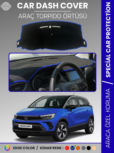 OPEL CROSSLAND (2020+) Torpido Örtüsü Ön Göğüs Halı Torpido Koruma Birebir Uyum Kaymaz Özel Kesim ürün görseli 1