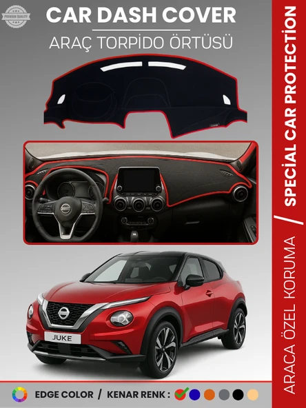 NISSAN JUKE F16 (2019-2025) Torpido Örtüsü Premium Kalite Torpido Koruma Araca Özel UV Koruma ürün görseli 1