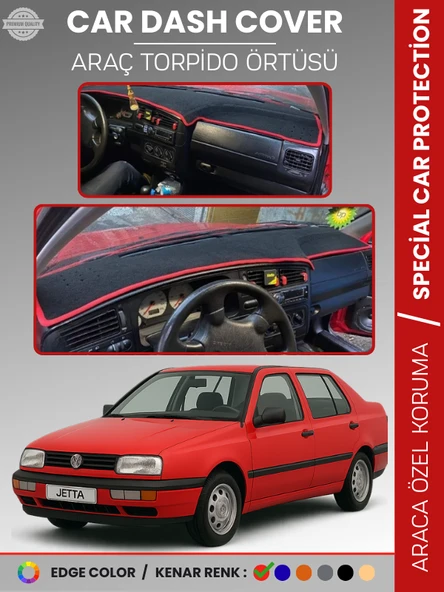VOLKSWAGEN JETTA (1991-1997) Torpido Örtüsü Ön Göğüs Koruma Tam Uyum Çatlamayı Önler ürün görseli 1