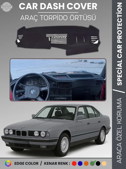 BMW E34 5 SERİSİ (1988-1996) Torpido Örtüsü Panel Koruma Torpido Koruma Tam Uyum Çatlamayı Önler ürün görseli 1