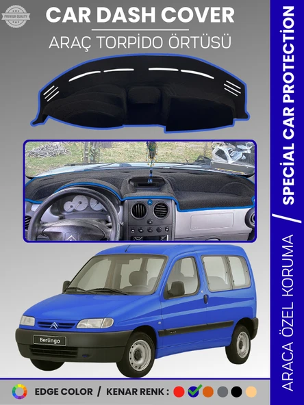 CITROEN Berlingo (1996-2001) Torpido Örtüsü Ön Göğüs Torpido Koruma Çatlamayı Engeller Tam Uyum ürün görseli 1