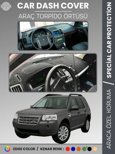 LAND ROVER FREELANDER (2006-2014) Torpido Örtüsü Torpido Koruma Tam Uyum Araca Özel Kaymaz ürün görseli 1