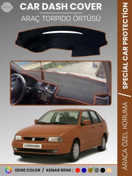 SEAT CORDOBA (1998-2001) Torpido Örtüsü Ön Göğüs Koruma Torpido Koruma Birebir Uyum Kaymaz ürün görseli 1