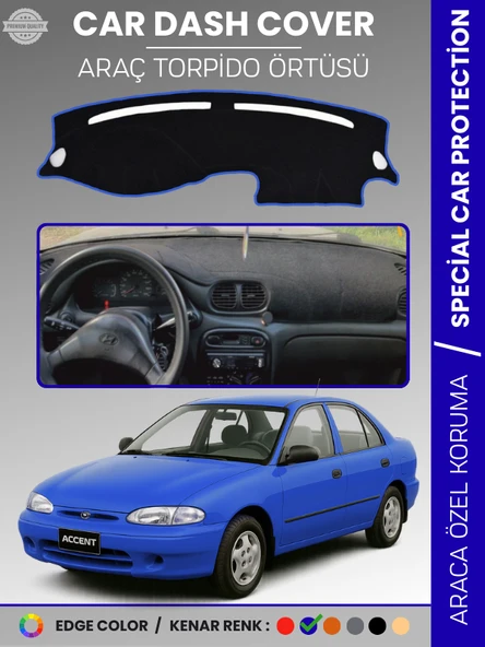 HYUNDAİ ACCENT YUMURTA KASA (1993-1999) Torpido Örtüsü Torpido Koruma Çatlamayı Engeller Tam Uyum ürün görseli 1