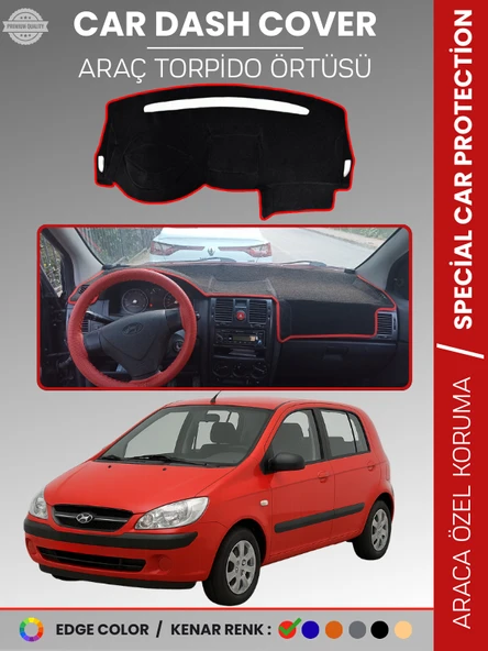 HYUNDAİ GETZ (2002-2011) Torpido Panel Torpido Koruma Araca Özel Çatlamayı Önler Kaymaz Kolay Montaj ürün görseli 1