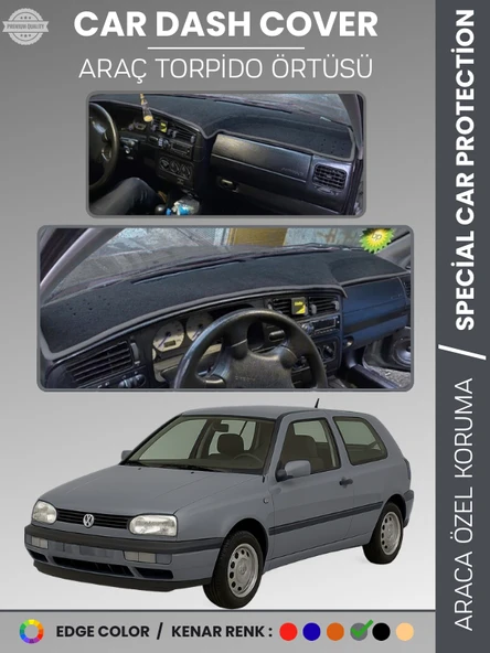 VOLKSWAGEN GOLF 3 (1991-1997) Torpido Örtüsü Ön Göğüs Koruma Tam Uyum Çatlamayı Önler ürün görseli 1
