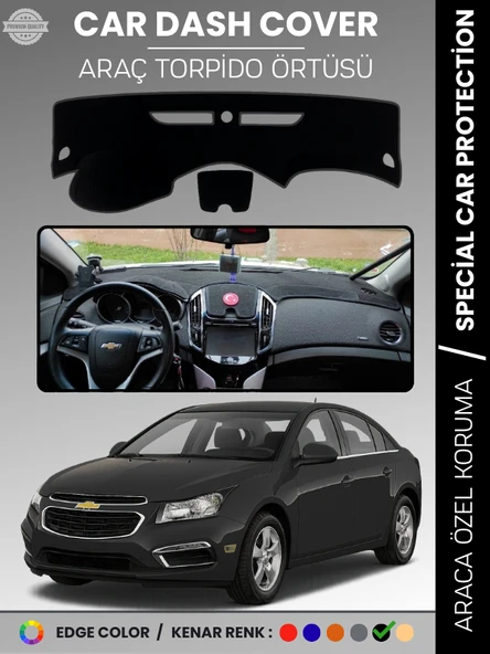 CHEVROLET Cruze (2012-2016) Torpido Örtüsü Ön Göğüs Torpido Koruma Tam Uyum Kaymaz Hızlı Montaj ürün görseli 1