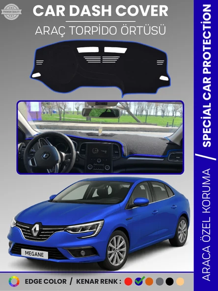 RENAULT MEGANE 4 (2016-2022) Torpido Örtüsü Ön Göğüs Koruma Torpido Koruma Tam Uyum Çatlamayı Önler ürün görseli 1