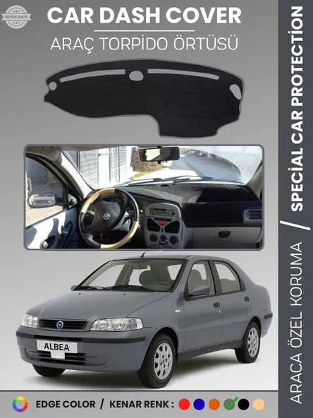FIAT ALBEA (1999-2005) Torpido Örtüsü Ön Göğüs Torpido Koruma Tam Uyum Çatlamayı Önler Kolay Montaj ürün görseli 1