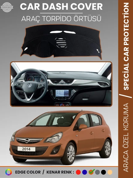 OPEL CORSA E (2013-2019) Torpido Örtüsü Ön Göğüs Koruma Torpido Koruma Tam Uyum Çatlamayı Önler ürün görseli 1