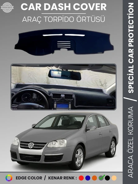 VOLKSWAGEN JETTA (2007-2011) Torpido Örtüsü Ön Göğüs Koruma Tam Uyum Çatlamayı Önler ürün görseli 1