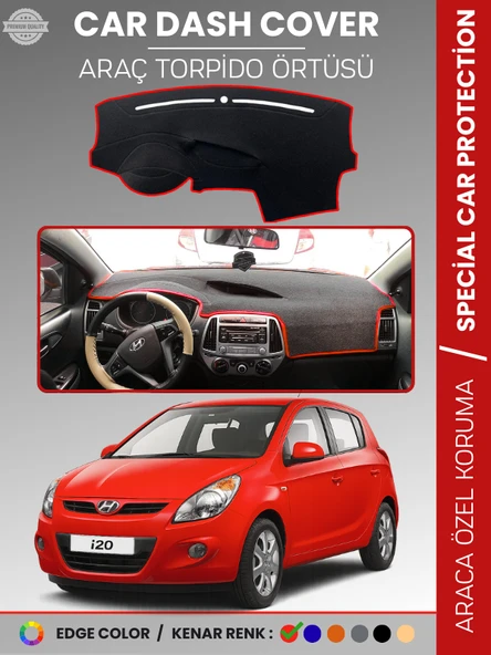 HYUNDAİ İ20 (2008-2014) Torpido Örtüsü Göğüs Koruma Araca Özel UV Koruma ürün görseli 1
