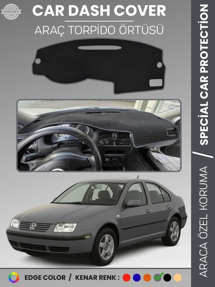 VOLKSWAGEN  JETTA (1997-2003) Torpido Örtüsü Ön Panel Torpido Koruma Tam Uyum Çatlamayı Önler ürün görseli 1
