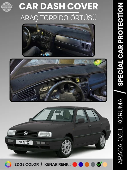 VOLKSWAGEN VENTO (1992-1998) Torpido Örtüsü Ön Göğüs Koruma Torpido Koruma Tam Uyum Araca Özel ürün görseli 1