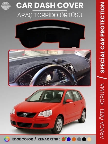 VOLKSWAGEN POLO ÇUKURLU GÖĞÜS (2001-2009) Torpido Örtüsü Ön Göğüs Koruma Torpido Koruma Tam Uyum ürün görseli 1