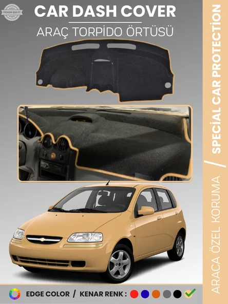 CHEVROLET KALOS Torpido Örtüsü Ön Göğüs Koruma Tam Uyum Çatlamayı Önler Kolay Montaj ürün görseli 1