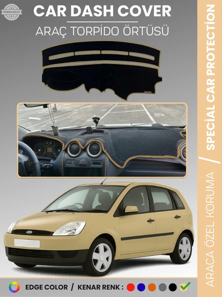 FORD FİESTA (2002-2009) Torpido Örtüsü Ön Panel Koruma Tam Uyum Çatlamayı Önler Kolay Montaj ürün görseli 1