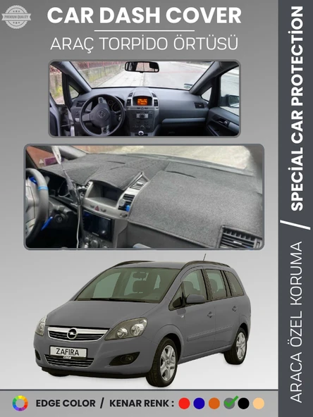 OPEL ZAFİRA B (2004-2011) Torpido Örtüsü Ön Göğüs Torpido Koruma Birebir Uyum Kaymaz Özel Kesim ürün görseli 1