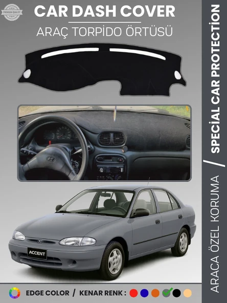 HYUNDAİ ACCENT YUMURTA KASA (1993-1999) Torpido Örtüsü Torpido Koruma Çatlamayı Engeller Tam Uyum ürün görseli 1
