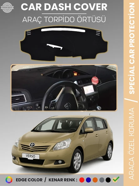 TOYOTA VERSO (2009-2018) Torpido Örtüsü Ön Göğüs Koruma Tam Uyum Kolay Montaj ürün görseli 1
