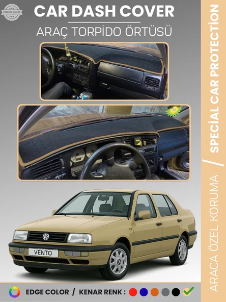 VOLKSWAGEN VENTO (1992-1998) Torpido Örtüsü Ön Göğüs Koruma Torpido Koruma Tam Uyum Araca Özel ürün görseli 1