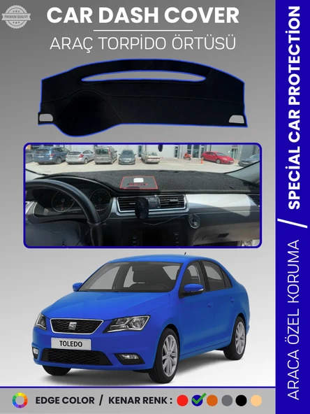 SEAT TOLEDO (2013-2017) Torpido Örtüsü Ön Göğüs Halı Torpido Koruma Birebir Uyum Kaymaz UV Koruma ürün görseli 1