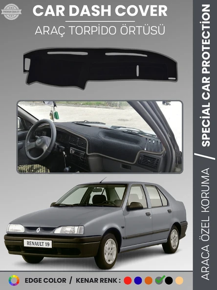 RENAULT 19 Torpido Örtüsü Ön Göğüs Koruma Torpido Koruma Araca Özel Tam Uyum Kaymaz Kolay Montaj ürün görseli 1