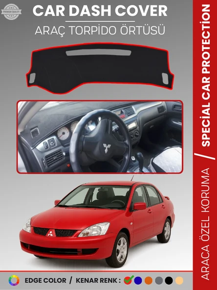MITSUBISHI LANCER (2003-2007) Torpido Örtüsü Ön Göğüs Koruma Torpido Koruma Araca Özel Tam Uyum ürün görseli 1