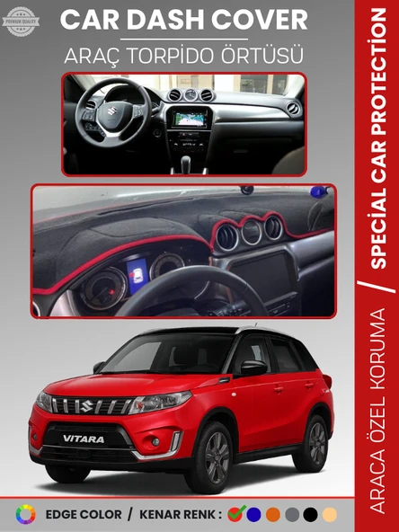 SUZUKİ GRAND VİTARA (2014-2021) Torpido Örtüsü Ön Göğüs Halı Torpido Koruma Tam Uyum Kaymaz ürün görseli 1