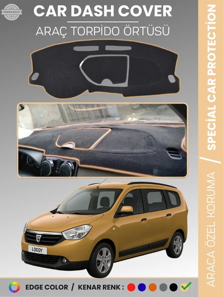 DACIA LODGY (2010-2017) Torpido Örtüsü Ön Göğüs Koruma Torpido Koruma Çatlamayı Engeller Tam Uyum ürün görseli 1