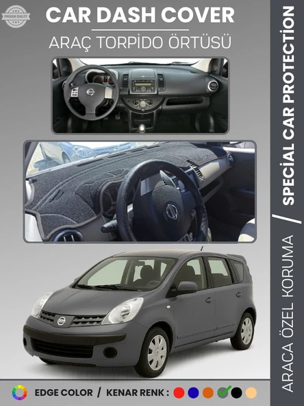NİSSAN NOTE E11 (2005-2009) Torpido Örtüsü Premium Kalite Torpido Koruma Araca Özel UV Koruma ürün görseli 1