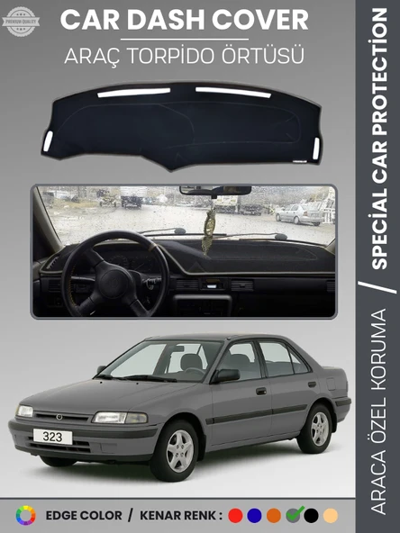 MAZDA 323 (1991-1995) Torpido Örtüsü Ön Panel Halısı Torpido Koruma Özel Kesim Kaymaz Hızlı Montaj ürün görseli 1