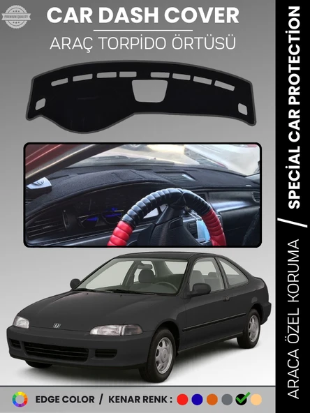 HONDA CIVIC (1994-2000) Torpido Örtüsü Ön Panel Torpido Koruma Tam Uyum Çatlamayı Önler Kolay Montaj ürün görseli 1