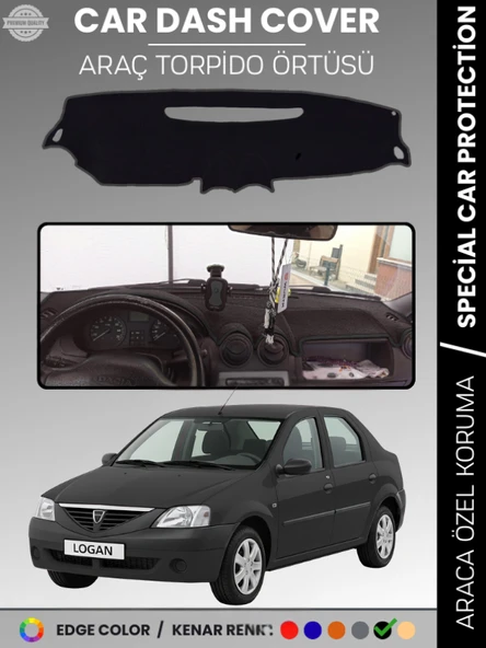 DACIA LOGAN 1 (2004-2012) Torpido Örtüsü Ön Göğüs Koruma Torpido Koruma Çatlamayı Engeller Tam Uyum ürün görseli 1
