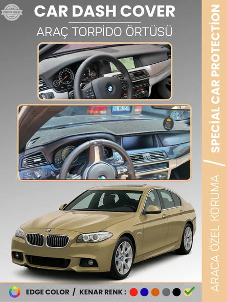 BMW F10 5 SERİSİ (2010-2017) Torpido Örtüsü Ön Göğüs Koruma Torpido Koruma Tam Uyum ürün görseli 1