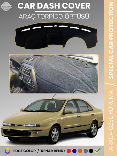 FIAT MAREA (1999-2007) Torpido Örtüsü Ön Göğüs Koruma Torpido Koruma Tam Uyum Kaymaz Kolay Montaj ürün görseli 1
