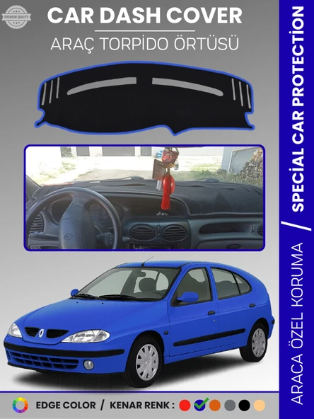 RENAULT MEGANE 1 (1999-2003) Torpido Örtüsü Ön Göğüs Koruma Torpido Koruma Tam Uyum Çatlamayı Önler ürün görseli 1
